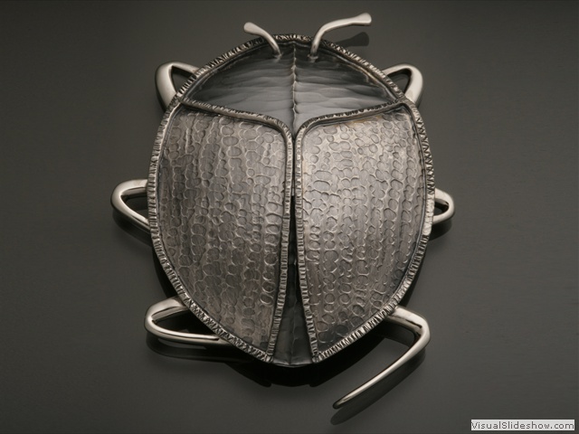 Sterling Silver - Bug Brooch - 2 inches