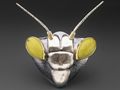 Mantis Head - Sterling Silver - 22k Gold - 18k Gold - Serpentine Eyes - 2.5 inches