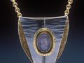 22k Gold - 18k Gold - Sterling Silver - 2ct Sapphire - 1 inch