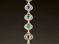 Chakra Necklace - Stones of the Seven Chakras - Amethyst - Sapphire - Topaz - Emerald - Citrine - Carnelian - Garnet - Sterling Silver